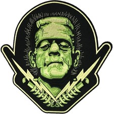 Authentic UNIVERSAL MONSTERS Frankenstein Bolts Iron On Back Patch NEW
