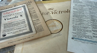 lot of VICTOR ephemera with home recording disc & sleeve 1920s 32