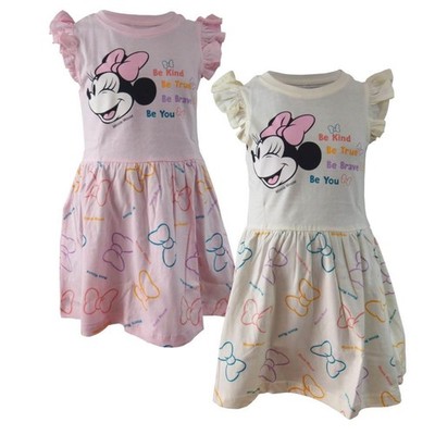 Disney Minnie Mouse Kleid Sommerkleid Mädchen Baumwolle Gr. 92   128 Rüschen