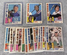 1984 Topps Traded Baseball Card lot Bret Saberhagen Rookie O-Pee-Chee Tony Perez