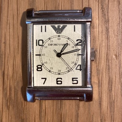 Emporio Armani AR 0211 Zifferblatt Batterie & Armband benötigt fairer Zustand siehe Bilder