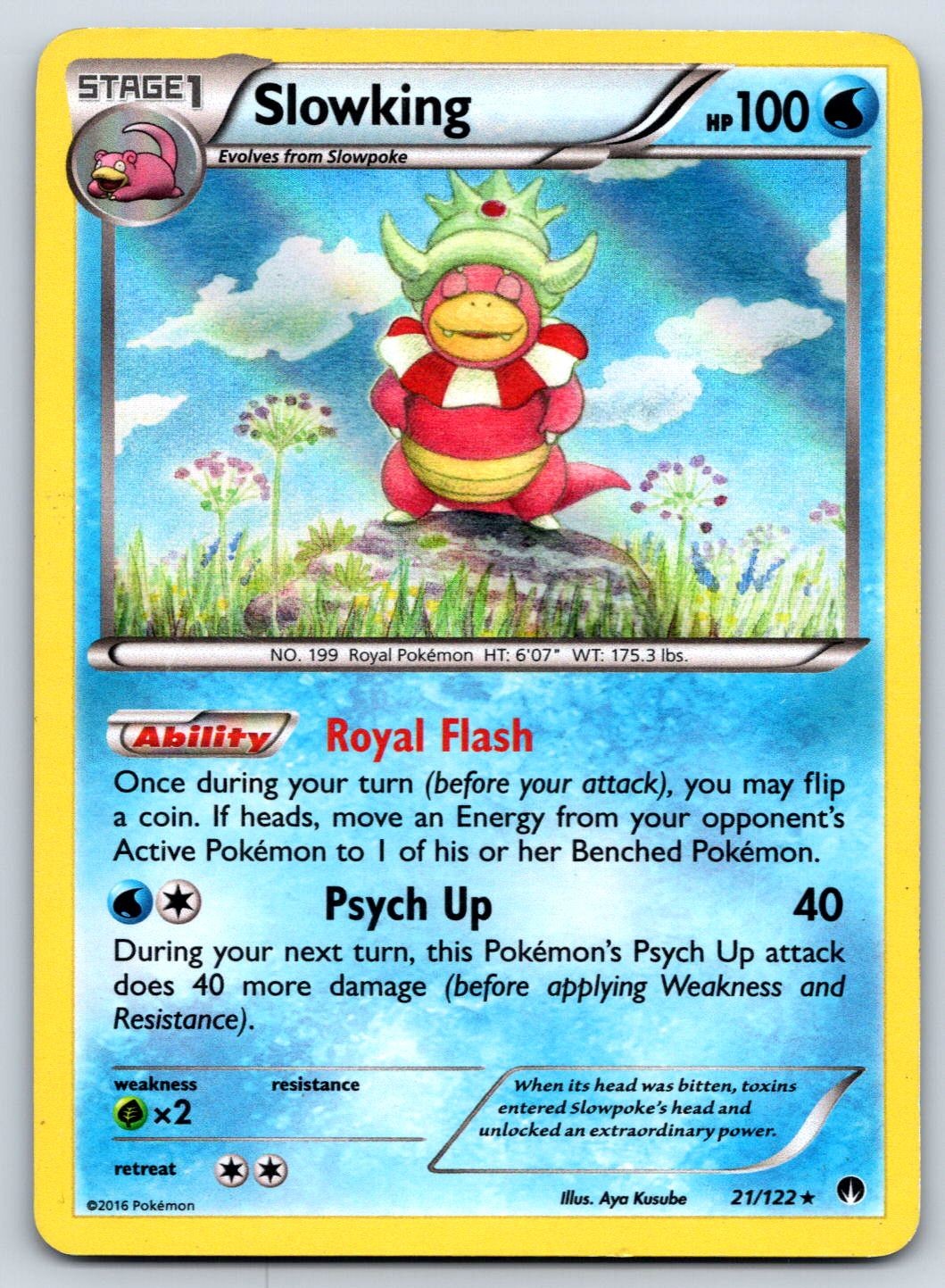 Slowking (Holo) BREAKpoint 21/122 Rare Pokemon Card MP