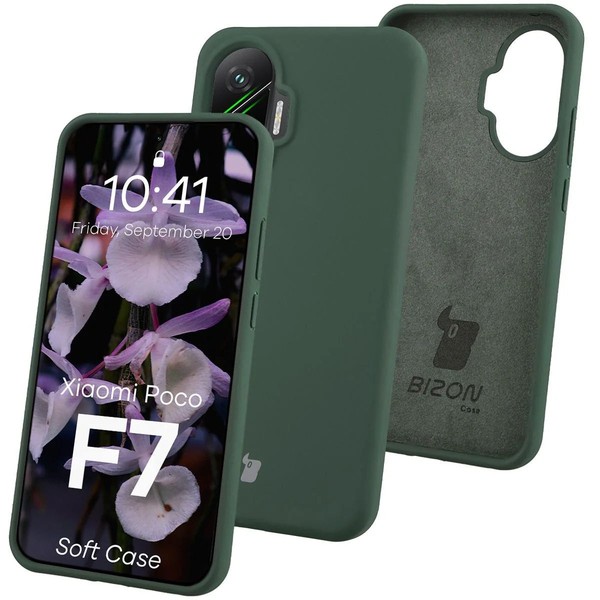 HandyhüLle FüR Xiaomi Poco F7 Bizon Case Cover Schutz HüLle Etui DunkelgrüN-image