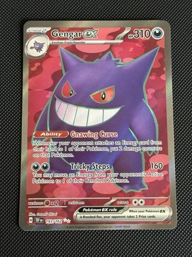 Pokemon Gengar EX Holo Full Art Temporal Forces 193/162 SV05 Near Mint