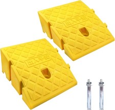 Bordsteinrampen, Aus Robustem Kunststoff, 2 Stück Tragbar Rampe Rollstuhl Tür...