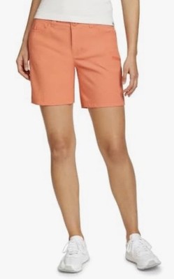 $60 Eddie Bauer Women s Rainier shorts- Coral  - Size 8 (31 W) - NEW With Tags