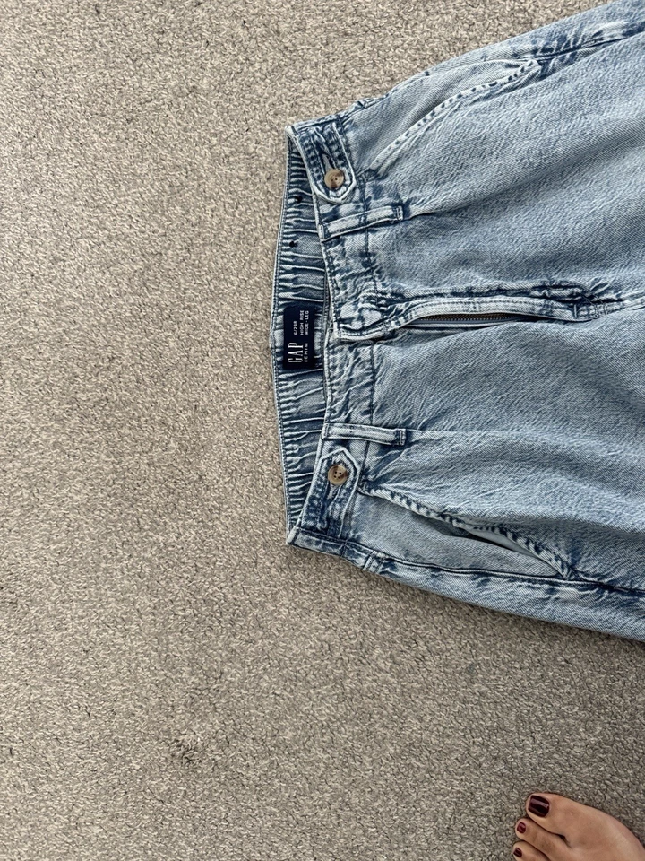 Pantalón Pierna Ancha Azul Gap 6 Regular Foto 3 de 4