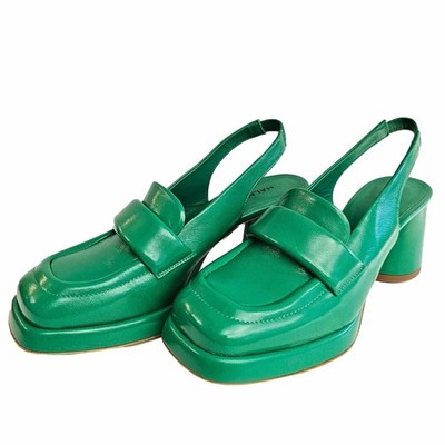 HALMANERA  Schuhe Loafer mit Blockabsatz size 37 neue Kollektion UVP 339,-