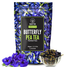 BLUE TEA - Butterfly Pea Flower Tea - 2.11 Oz 120 Cups  ANTIOXIDANT RICH  C