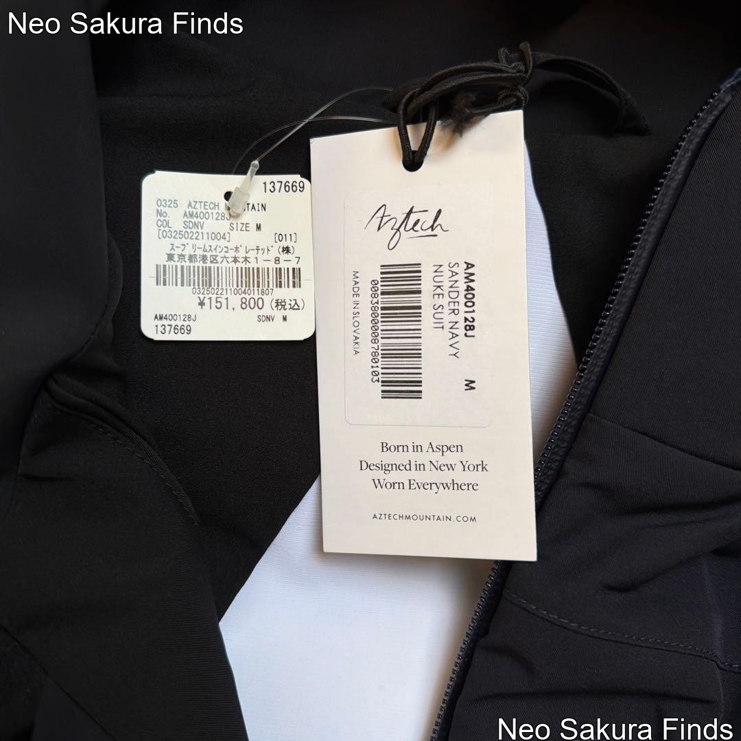 New Aztech Mountain Navy Down Jacket Supreme Size… - image 3