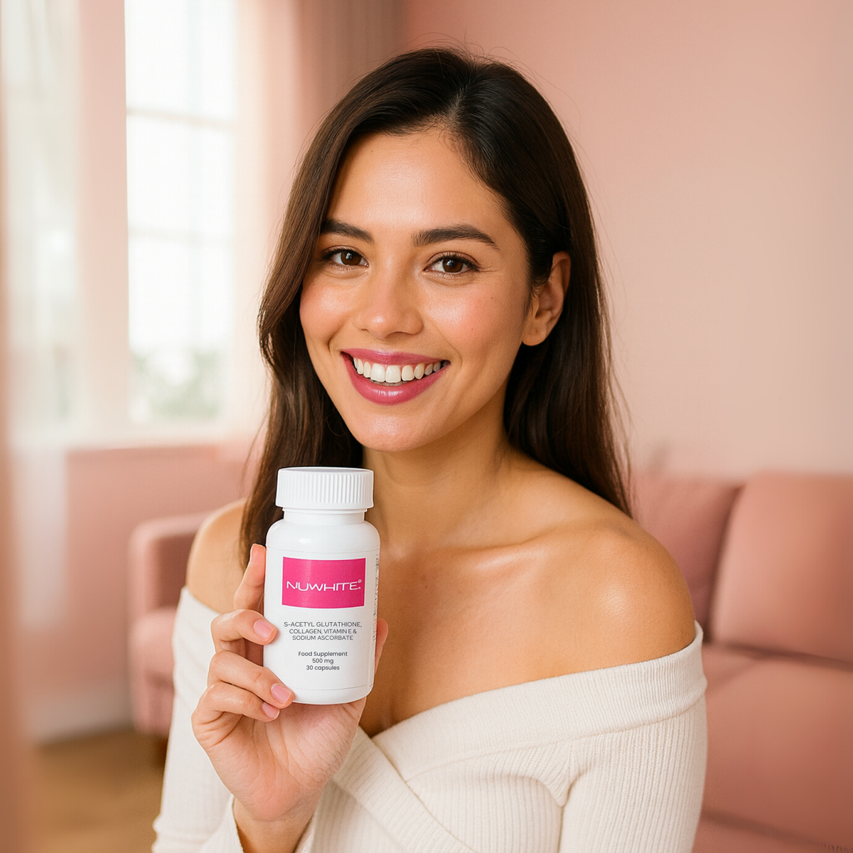 Nuwhite Advanced Nourishing L-Glutathione & Collagen, 30 Capsules