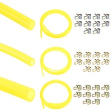 2m Long TPU Fuel Line Kit 3mm ID/6mm OD, 5mm ID/8mm OD, 6mm ID/9mm OD  Yellow 
