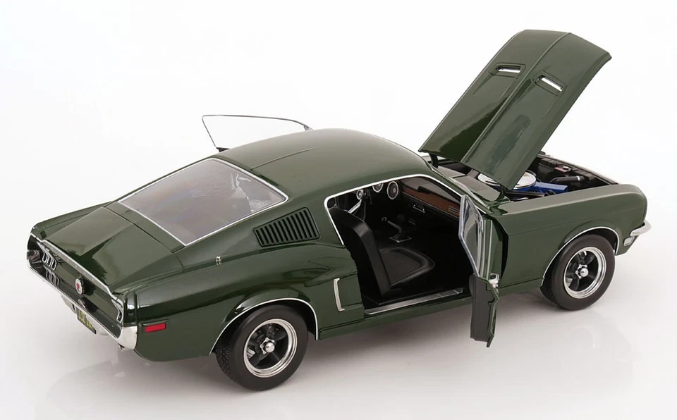KK Scale 1:12 FORD MUSTANG GT FASTBACK DARK GREEN 1968 "BULLITT" - KKDC120221 - Immagine 4 di 4