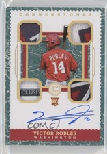 2018 Panini Chronicles Cornerstones Marble 6/10 Victor Robles #17 Auto 0e4z