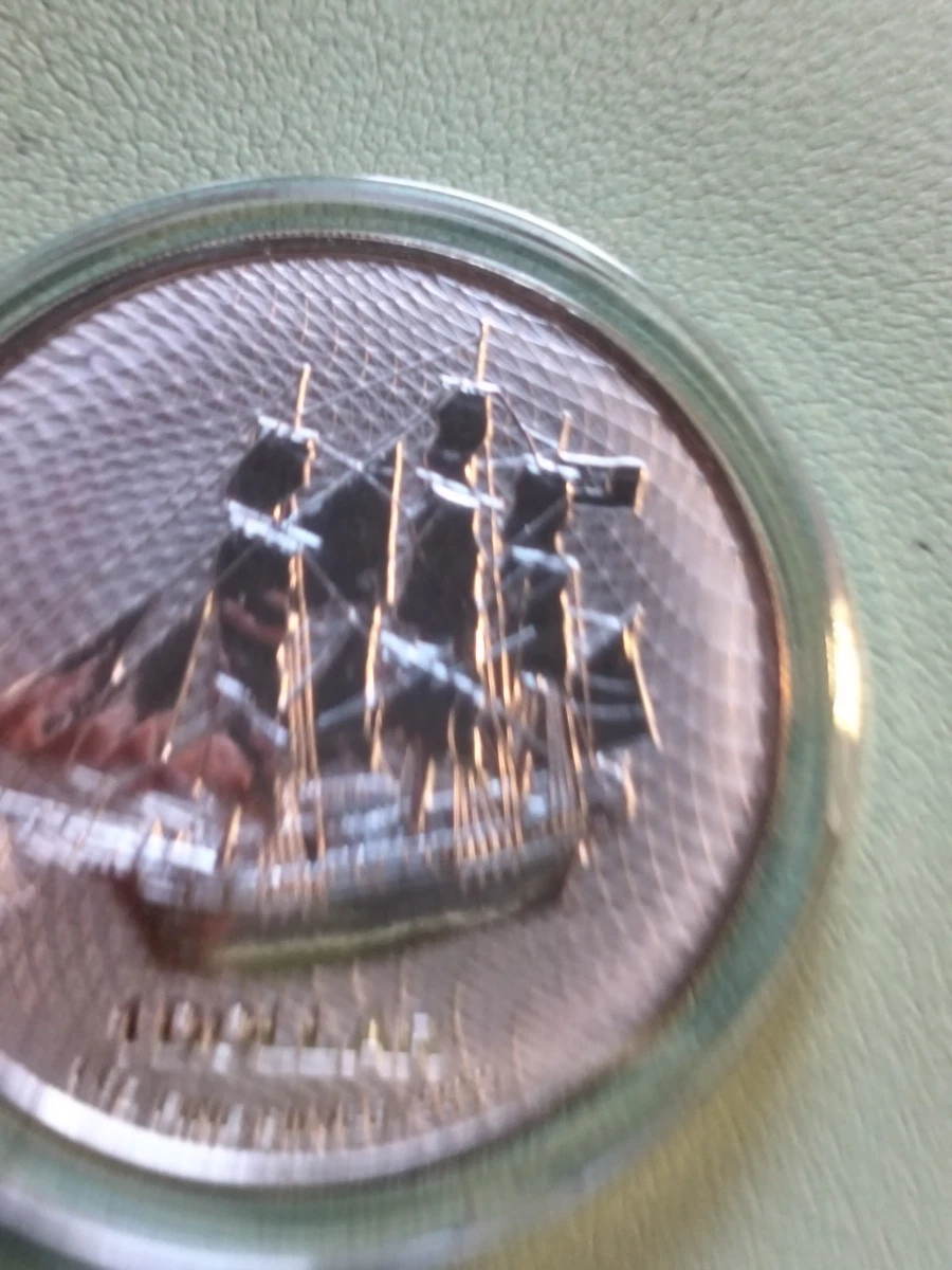 1 OZ PLATA.PROOF.HMS BOONTY-ISLAS COOK. PRECIOSA MONEDA.PLATA .9999. 2023.HMS-4