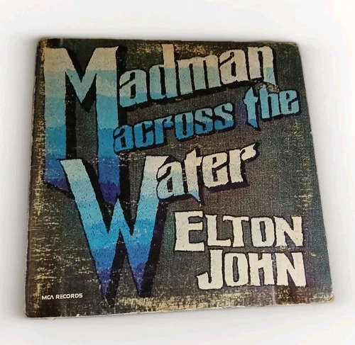 Vintage Elton John - Madman Across The Water - 1973 Vinyl LP MCA - Classic Rock