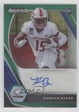 2021 Panini Prizm Draft Picks Green Kawaan Baker #DPA-KAW Auto 1u6