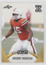 2021 Leaf Draft Gold Greg Rousseau Gregory Rousseau #39 0w8