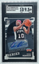 Dennis Rodman Auto SGC 9.5 10 2021-22 Optic Signature Series Autograph HOF Spurs