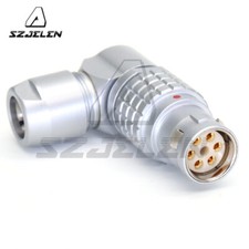 Adjustable Right-Angle FSG 2B 6-Pin Female Plug for Atomos Neon 17" Monitor