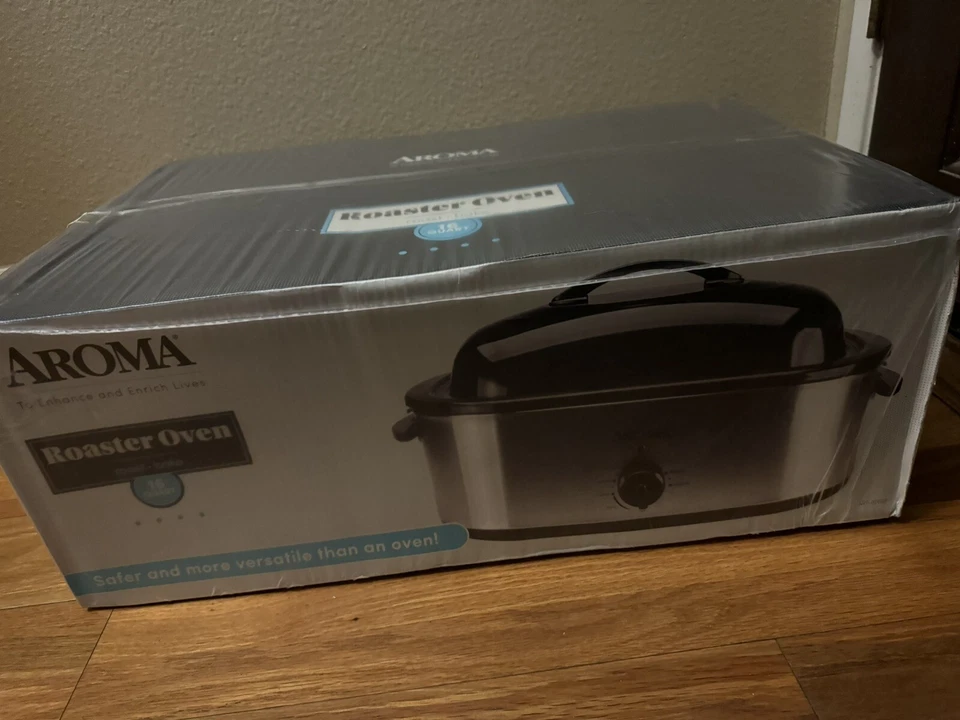 Aroma ART-826SB 16q 电动烘焙厨房台面慢炖锅 全新 — 第 2/4 张图片