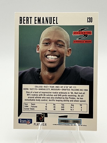 Bert Emanuel 1995 Puntuación #130 - Imagen 2 de 2