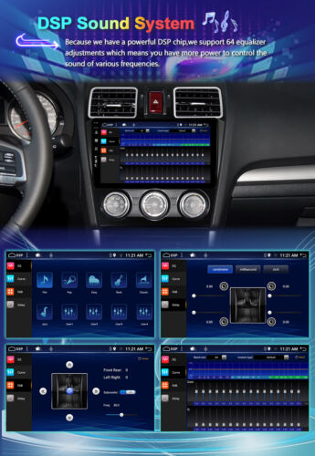 9'' Android 14 Autoradio Navi Carplay Für Subaru Forester/XV/WRX 6+128GB SWC DSP - Bild 4 von 18