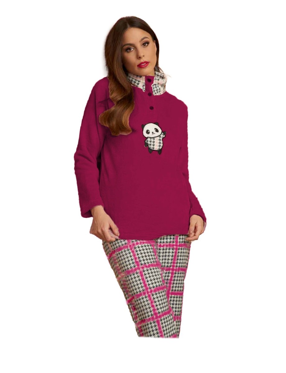Tute Donna Pigiama Donna In Caldo Pile Coral Emozioni Se7441 EMOZIONI | Quattro Stagioni Shop Pantaloni Hello Kitty Pigiama - Foto 10