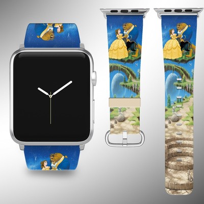 Beauty and the Beast Apple Watch Band Series SE 6 5 4 3 Leather 40 44 38 40 FB | eBay