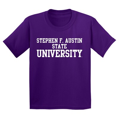 Stephen F Austin State Lumberjacks Basic Block Youth T-Shirt - Purple