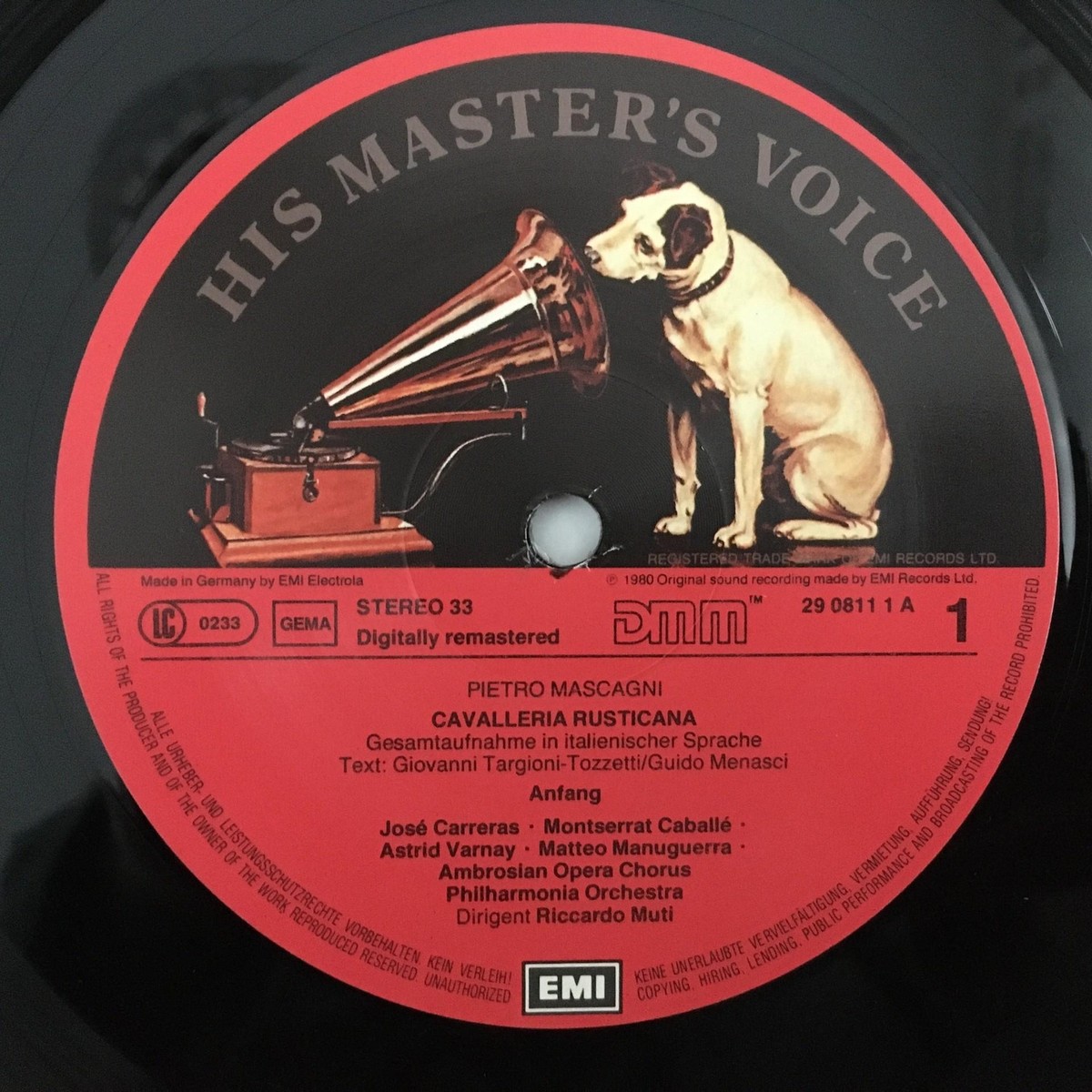 E307 Leoncavallo I Pagliacci Scotto Carreras Muti 2LP EMI 29