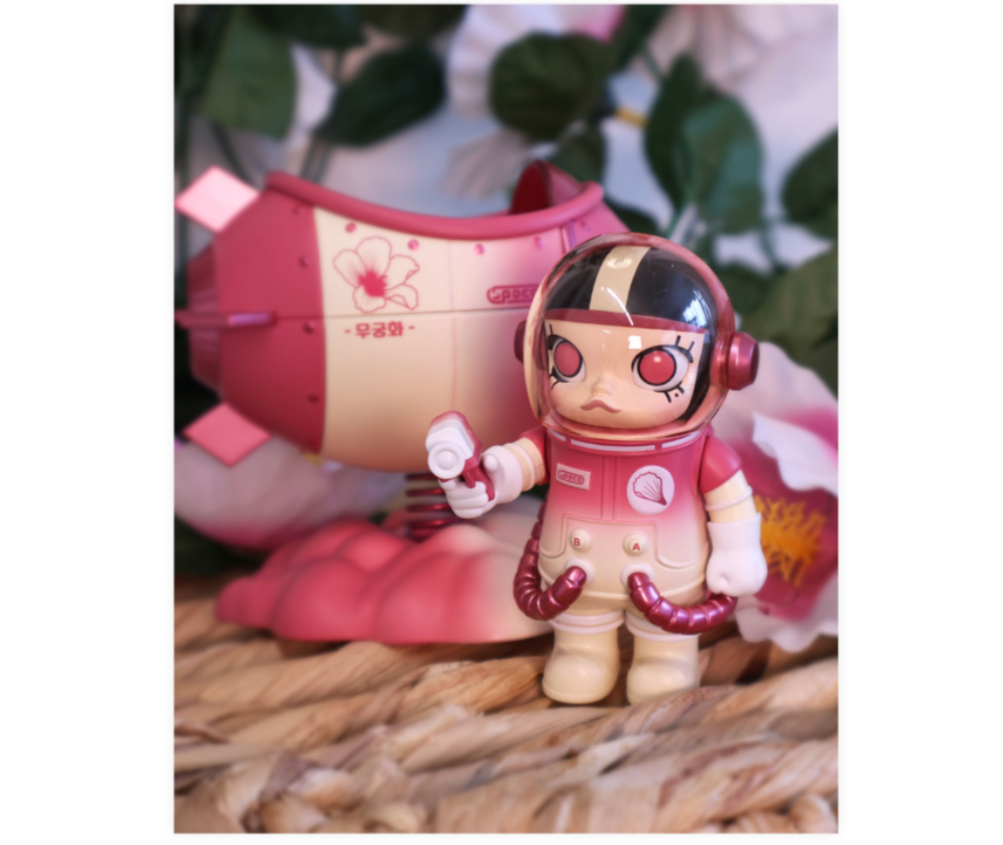 Pop Mart Mega Space Molly 100% Blooming Mugunghwa Korea Exclusive