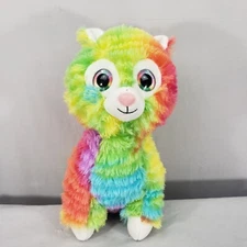 Llama Spark Create Imagine Plush 11” Multi-Color Tye Dye Rainbow Sparkle Eyes It
