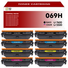 8PK 069H Toner Cartridges Fits Canon 069H MF751 MF752 MF753 MF756 LBP673 LBP674