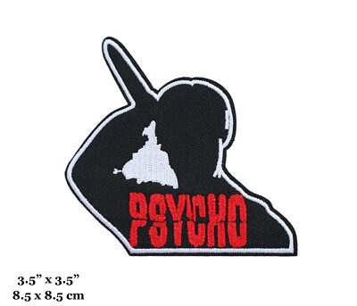 Psycho Killer Knife Scene Norman Bates Horror Movie Embroidered Iron On Patch