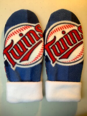 Minnesota Twins handcrafted  womens MITTENS MLB  fleece gloves double  layered
