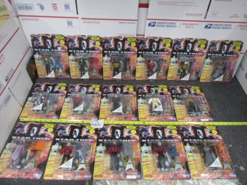 HUGE LOT 16 Star Trek Action Figures vintage playmates GENERATIONS w/ weapons - Picture 1 of 17