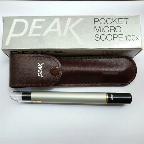 Peak 2001 Pocket Microscope,100X Magnification,0.84mm Field of View,12.4 x 123mm - Picture 2 of 7