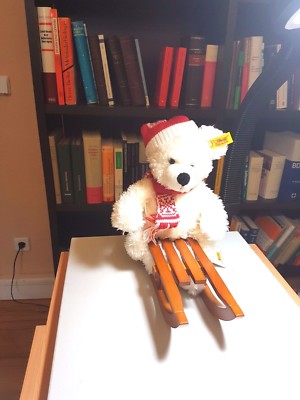 Steiff Weihnachtsteddybar Auf Schlitten Neu Sammler Sehr Selten 111488 Ebay