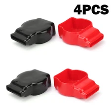 4PCS Battery Terminal Covers Positive Negative Top Post Cover For Car Mot US
