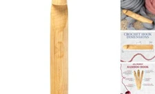 JubileeYarn Jumbo Birch Crochet Hook - US Z (40mm) Natural