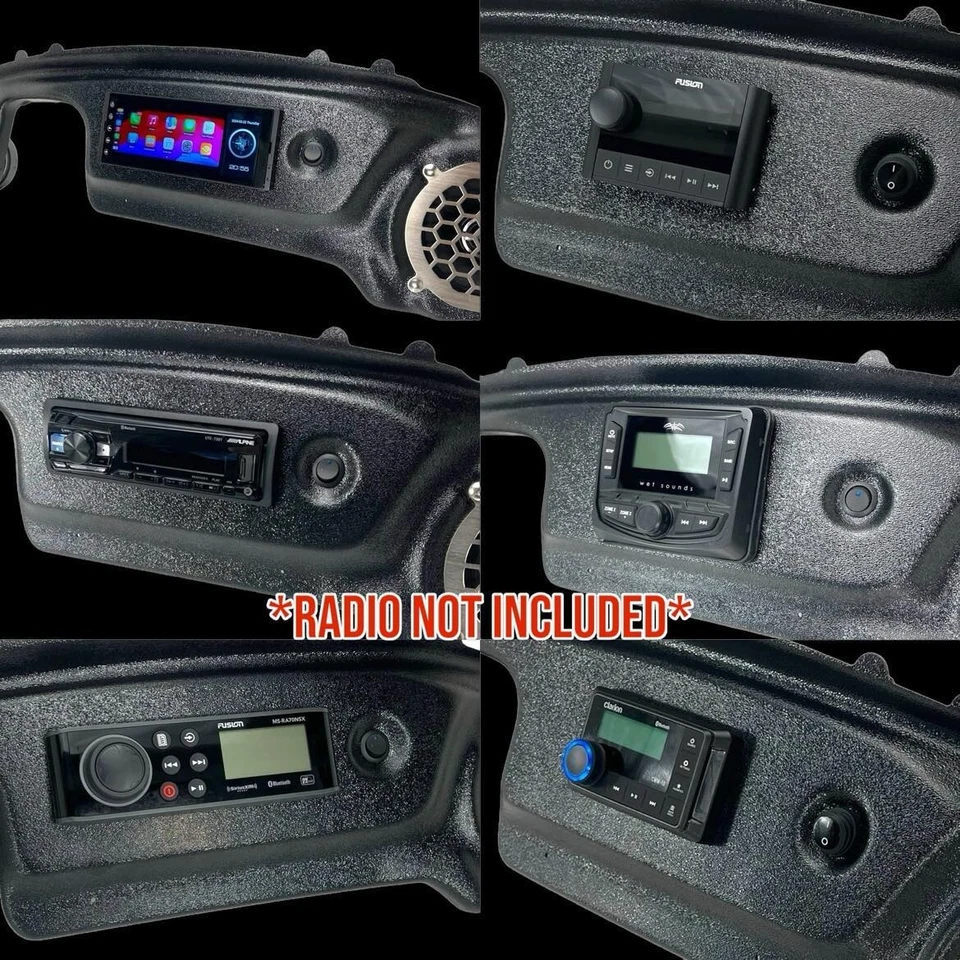 ParTunes Club Car audio dash, speaker grilles, spacers, and hardware included - Image 2 of 4