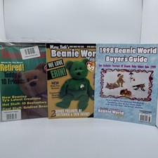 Ty Mary Beth's Beanie World Magazines LOT of 3  Collector's Value Guide 1997-98