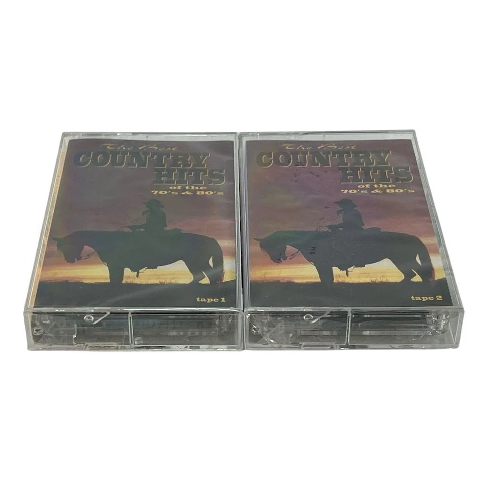 The Best Country Hits 70's & 80's 2 Cassette Set Lot New Sealed Johnny Cash - Image 3 of 4