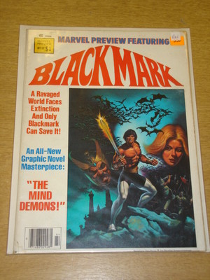 MARVEL PREVIEW PRESENTS #17 BLACK MARK CURTIS US MAGAZINE FN PRICE STICKER 