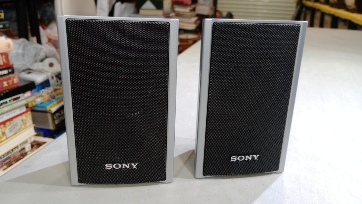 Sony SS-TS80 Speaker Lot of 2 Speakers System Music Black