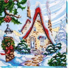 Bead embroidery kit Fairy Winter-1 needlework kit Art canvas beadwork pattern