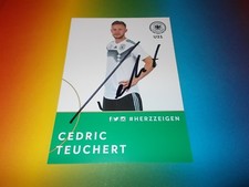 Cederic Teuchert  U21 DFB Team  signed signiert Autogramm Autogrammkarte selten 