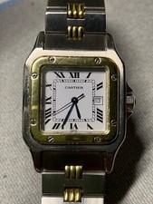 Cartier Santos Galbée Automatic 2961 Two-Tone Godron Bracelet Watch 29mm 3