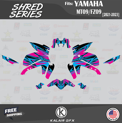 Graphics Kit for YAMAHA MT-09 and FZ-09 (2021-2023) Shred - CM